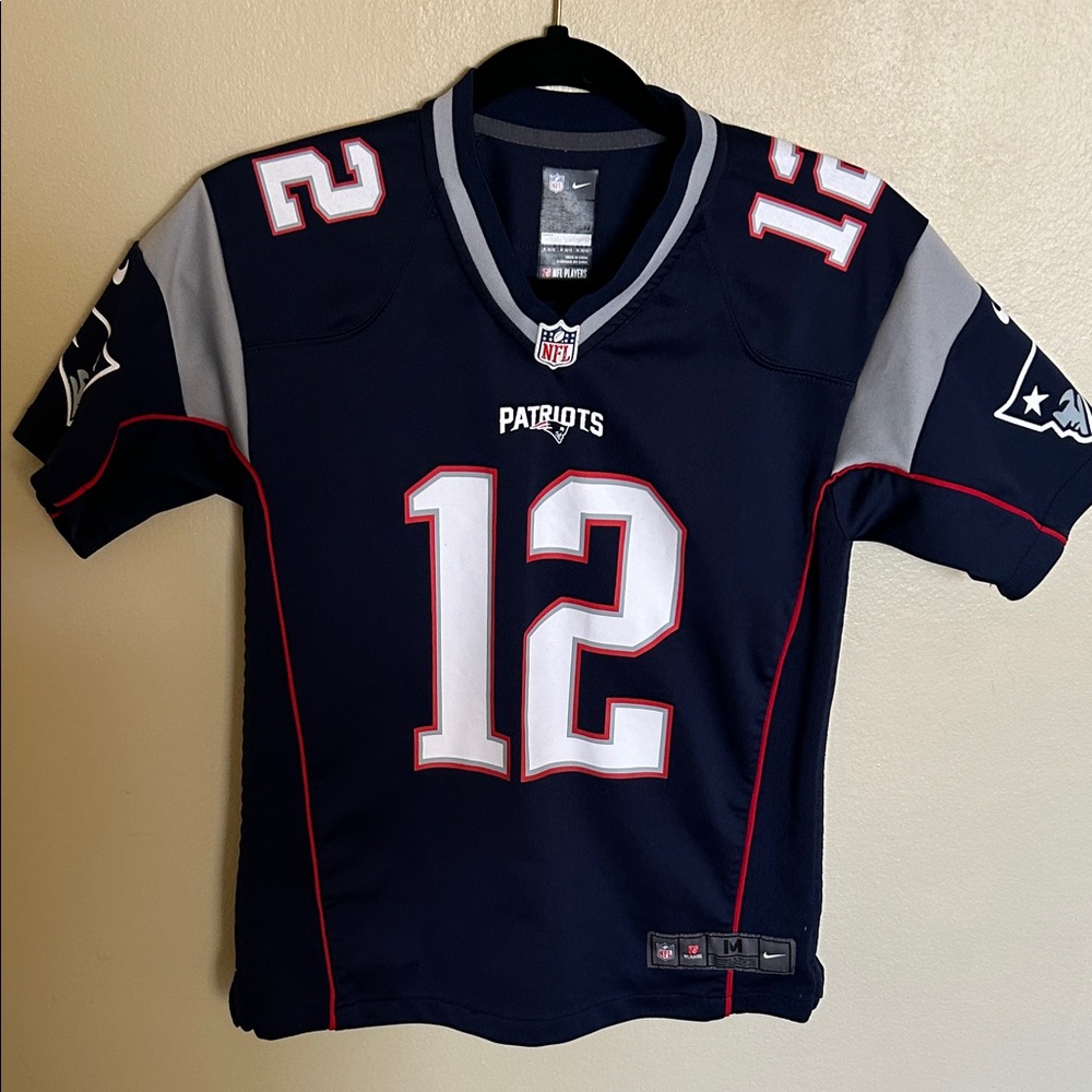 NFL Patriots Navy and Gray Kids Jersey